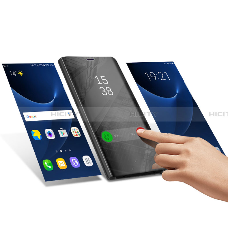 Custodia Portafoglio In Pelle Cover con Supporto Laterale Specchio Cover L03 per Samsung Galaxy A22 4G