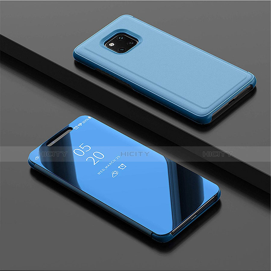 Custodia Portafoglio In Pelle Cover con Supporto Laterale Specchio Cover L04 per Huawei Mate 20 Pro