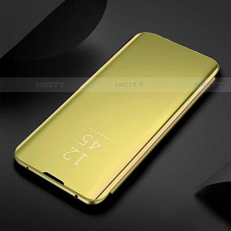 Custodia Portafoglio In Pelle Cover con Supporto Laterale Specchio Cover M01 per Xiaomi Mi 11 Lite 4G Oro