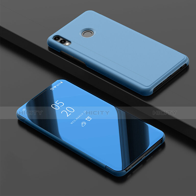 Custodia Portafoglio In Pelle Cover con Supporto Laterale Specchio Cover per Huawei Honor 10 Lite