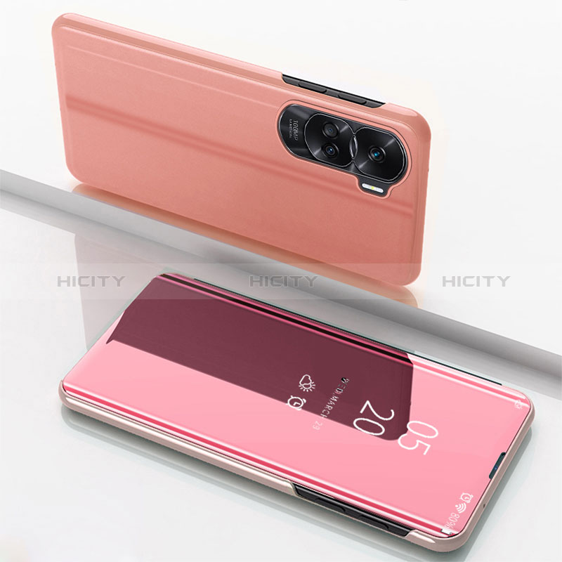 Custodia Portafoglio In Pelle Cover con Supporto Laterale Specchio Cover per Huawei Honor 90 Lite 5G