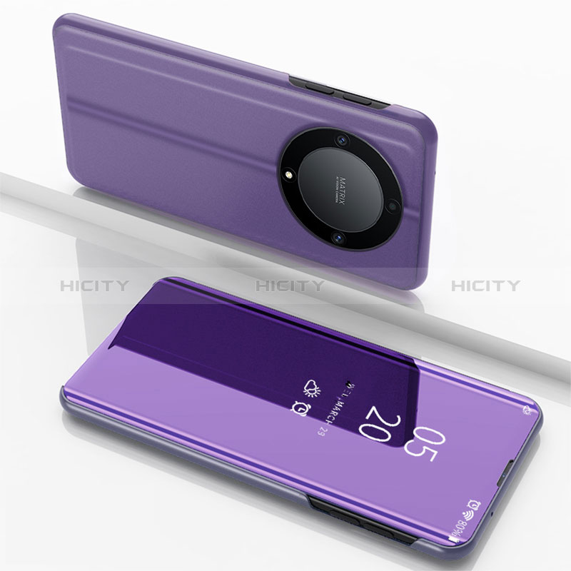 Custodia Portafoglio In Pelle Cover con Supporto Laterale Specchio Cover per Huawei Honor Magic6 Lite 5G
