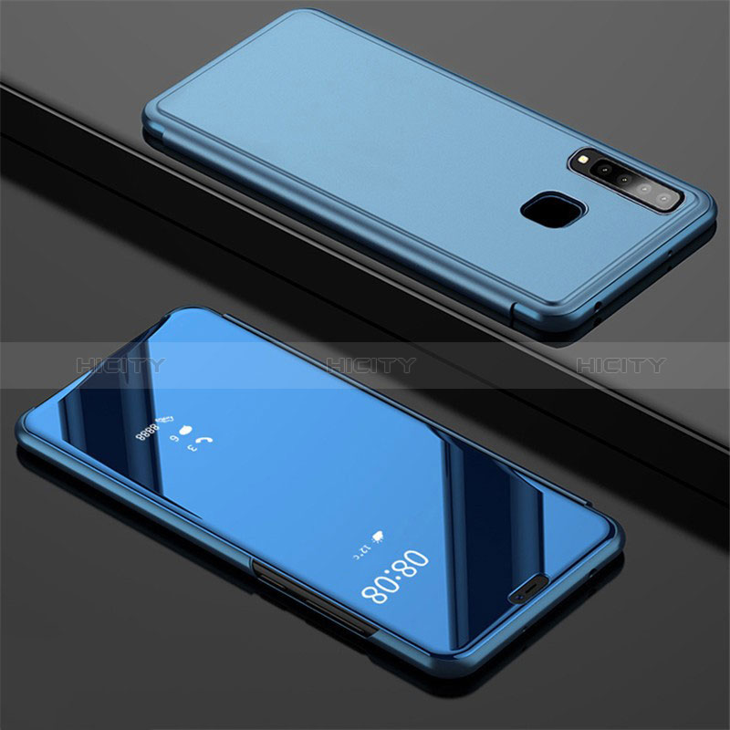 Custodia Portafoglio In Pelle Cover con Supporto Laterale Specchio Cover per Samsung Galaxy A9 (2018) A920