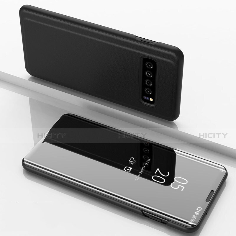Custodia Portafoglio In Pelle Cover con Supporto Laterale Specchio Cover per Samsung Galaxy S10 5G SM-G977B