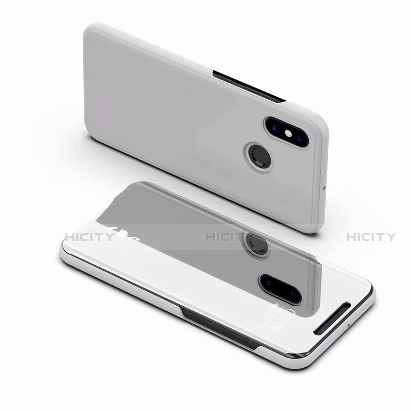 Custodia Portafoglio In Pelle Cover con Supporto Laterale Specchio Cover per Xiaomi Mi 8