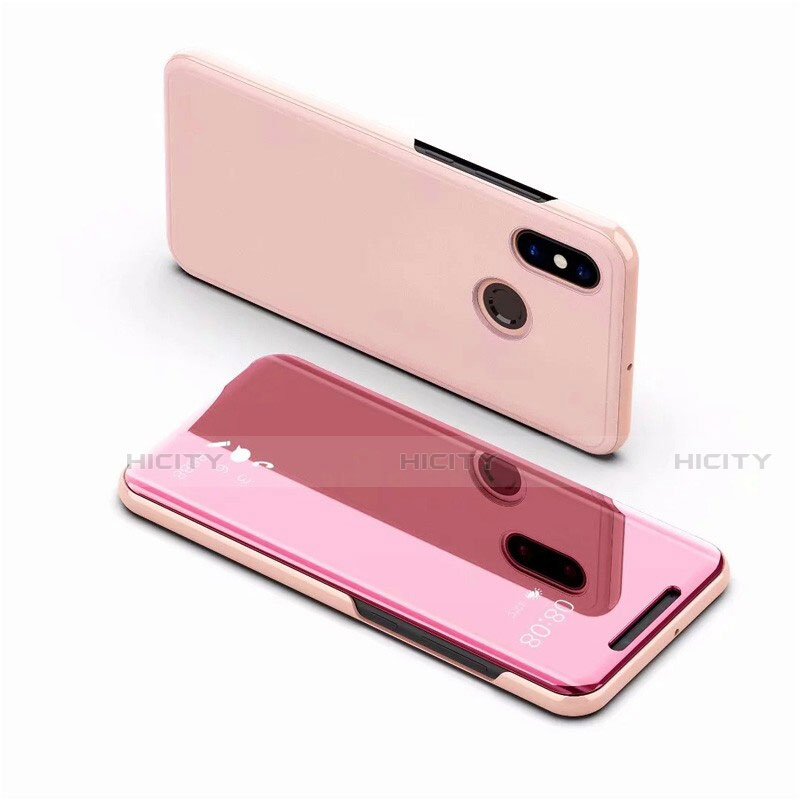 Custodia Portafoglio In Pelle Cover con Supporto Laterale Specchio Cover per Xiaomi Mi 8