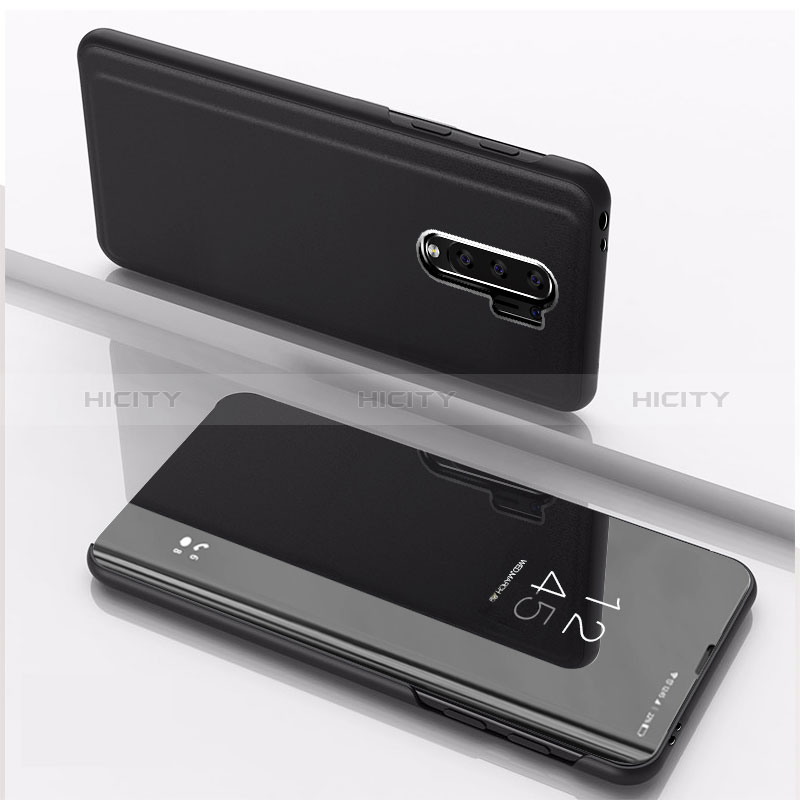 Custodia Portafoglio In Pelle Cover con Supporto Laterale Specchio Cover QH1 per Xiaomi Poco M2 Nero