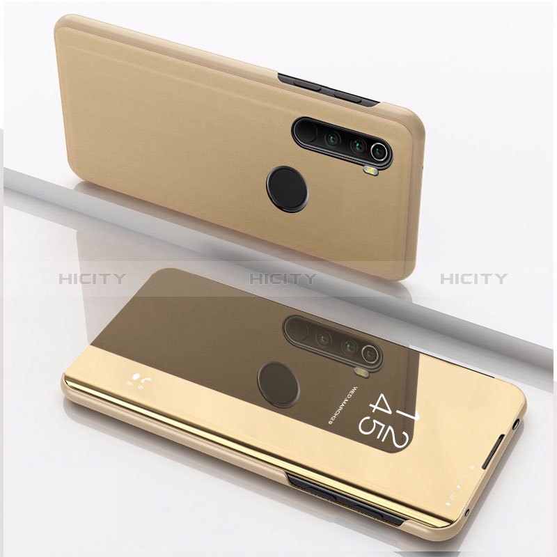 Custodia Portafoglio In Pelle Cover con Supporto Laterale Specchio Cover QH1 per Xiaomi Redmi Note 8 (2021)