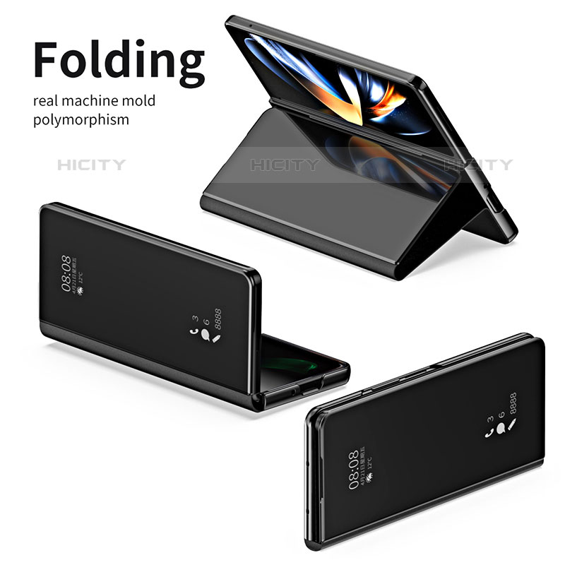 Custodia Portafoglio In Pelle Cover con Supporto Laterale Specchio Cover ZL1 per Samsung Galaxy Z Fold5 5G