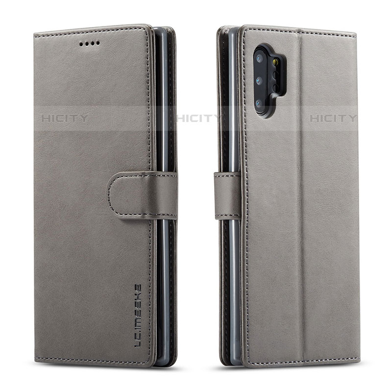 Custodia Portafoglio In Pelle Cover con Supporto LC1 per Samsung Galaxy M32 5G Grigio