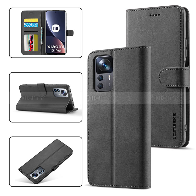 Custodia Portafoglio In Pelle Cover con Supporto LC1 per Xiaomi Mi 12T 5G