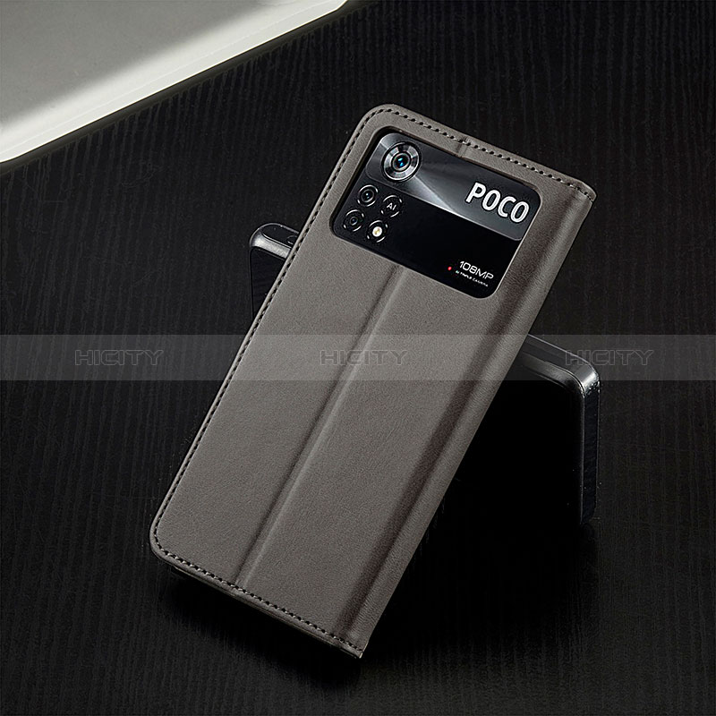 Custodia Portafoglio In Pelle Cover con Supporto LC1 per Xiaomi Poco M4 Pro 4G