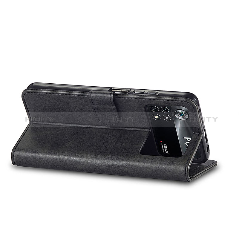 Custodia Portafoglio In Pelle Cover con Supporto LC1 per Xiaomi Poco M4 Pro 4G