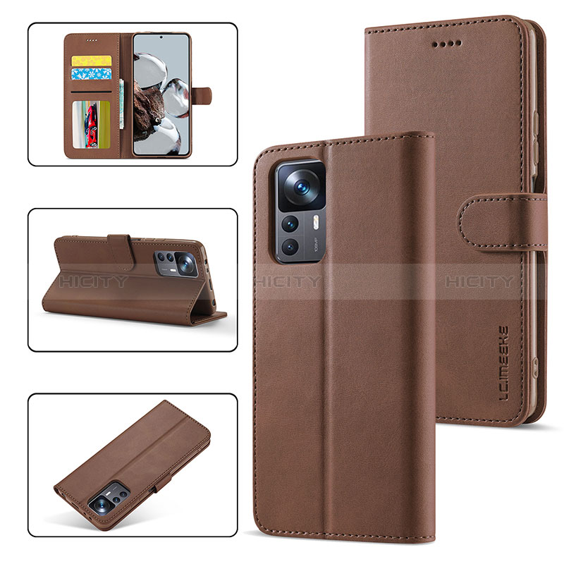 Custodia Portafoglio In Pelle Cover con Supporto LC2 per Xiaomi Mi 12T 5G