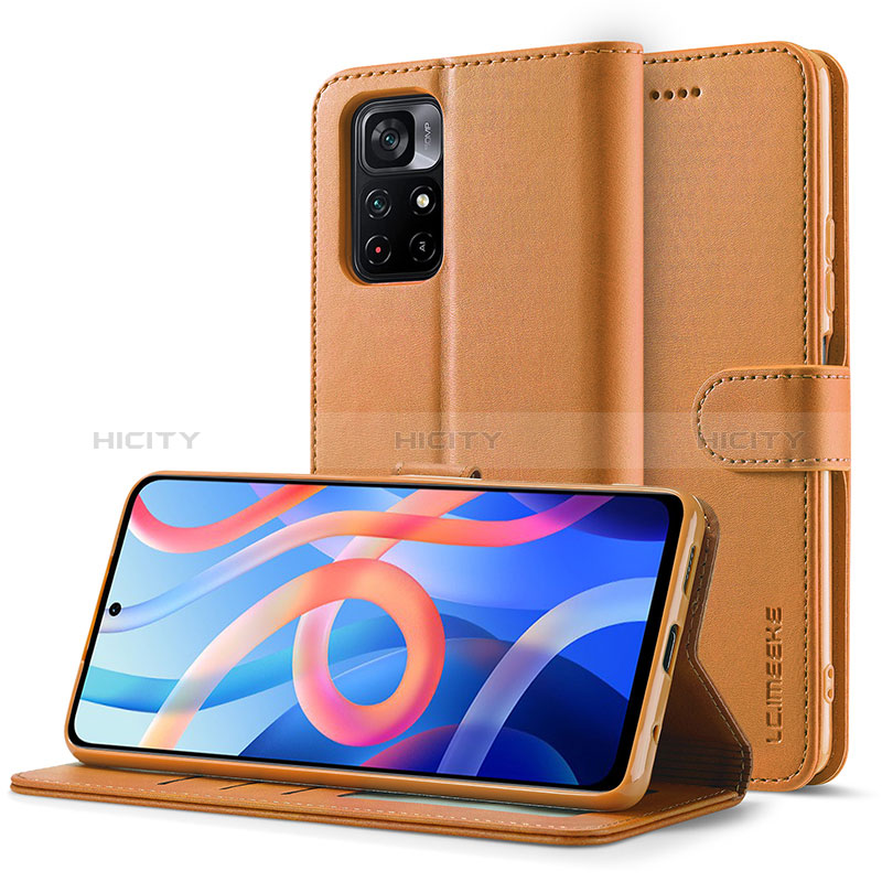 Custodia Portafoglio In Pelle Cover con Supporto LC2 per Xiaomi Poco M4 Pro 5G