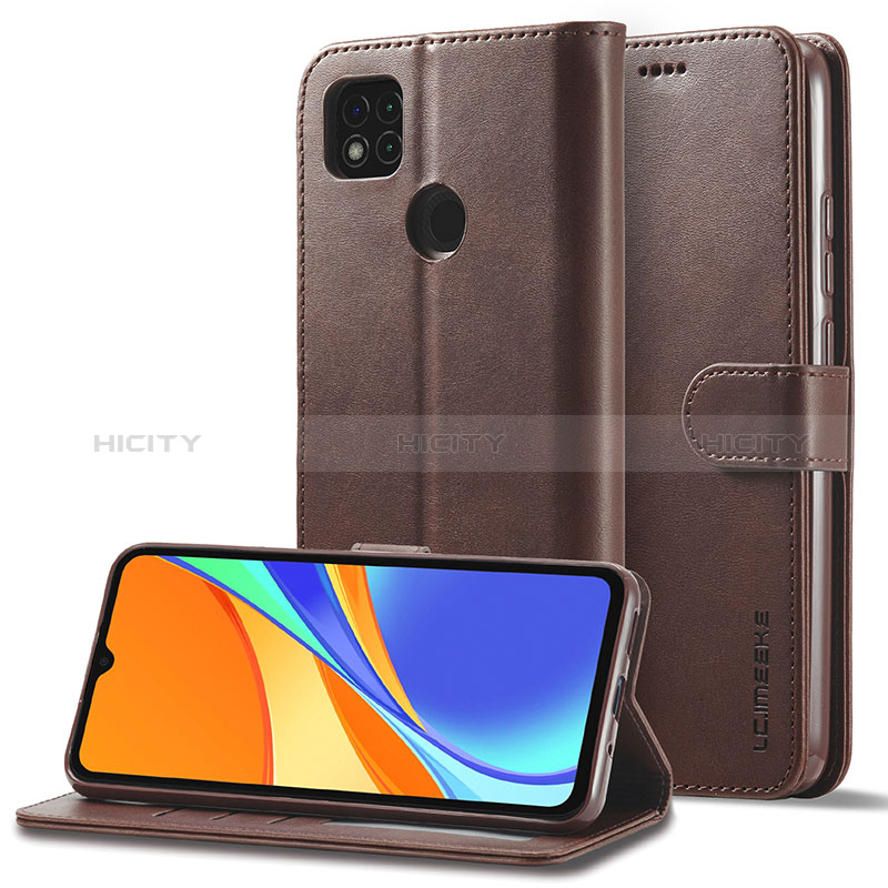 Custodia Portafoglio In Pelle Cover con Supporto LC2 per Xiaomi Redmi 9 Activ