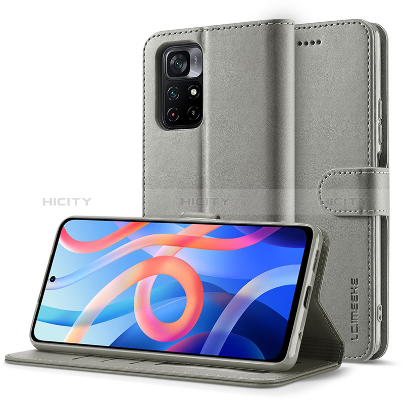 Custodia Portafoglio In Pelle Cover con Supporto LC2 per Xiaomi Redmi Note 11 5G