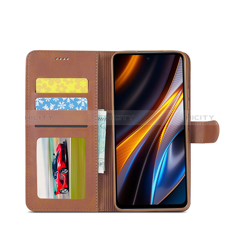 Custodia Portafoglio In Pelle Cover con Supporto LC2 per Xiaomi Redmi Note 12T Pro 5G