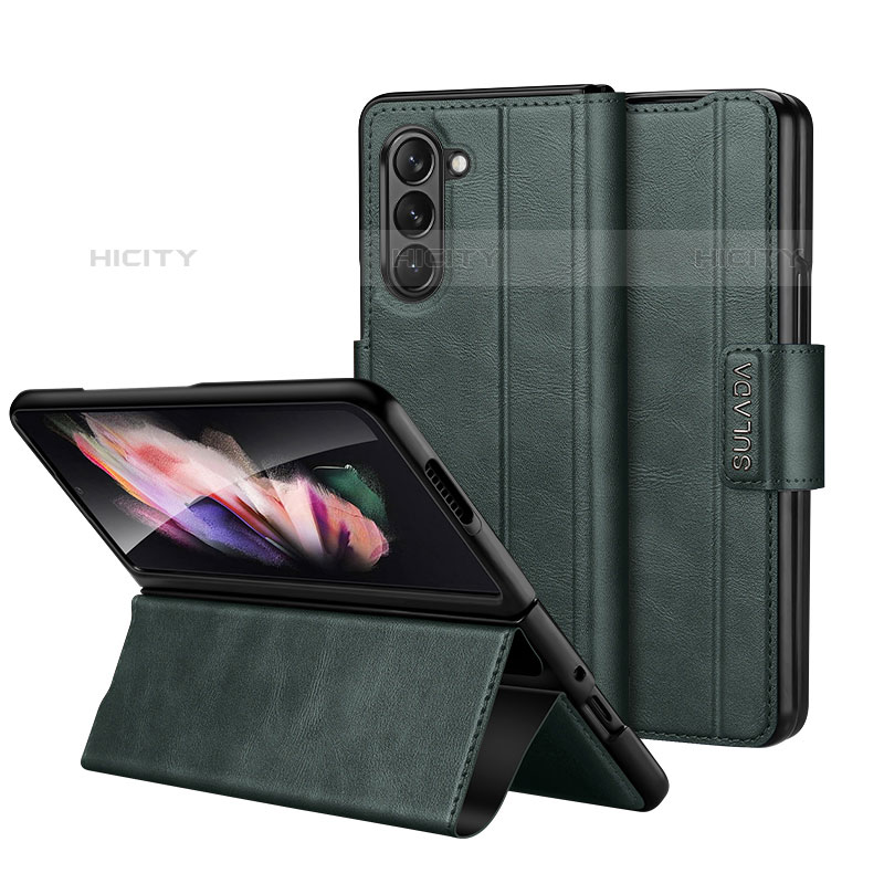 Custodia Portafoglio In Pelle Cover con Supporto LD1 per Samsung Galaxy Z Fold5 5G