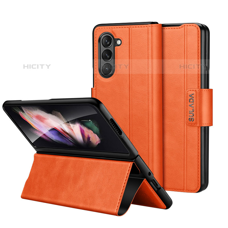 Custodia Portafoglio In Pelle Cover con Supporto LD1 per Samsung Galaxy Z Fold5 5G