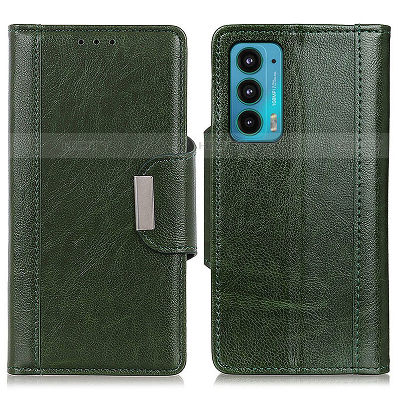 Custodia Portafoglio In Pelle Cover con Supporto M01L per Motorola Moto Edge Lite 5G Verde