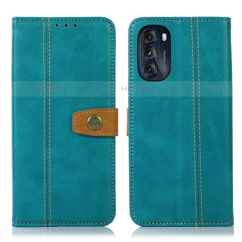 Custodia Portafoglio In Pelle Cover con Supporto M01L per Motorola Moto G 5G (2022) Verde