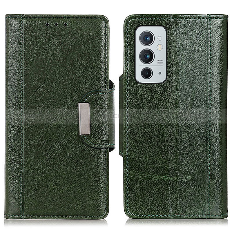 Custodia Portafoglio In Pelle Cover con Supporto M01L per OnePlus 9RT 5G Verde