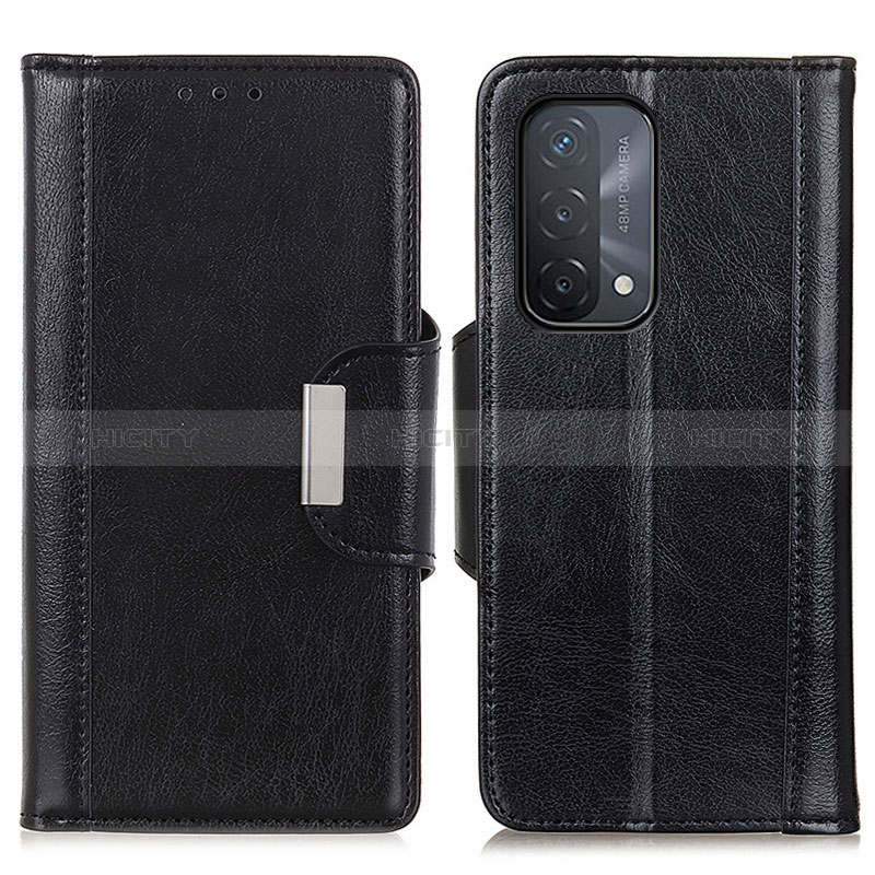 Custodia Portafoglio In Pelle Cover con Supporto M01L per Oppo A74 5G Nero