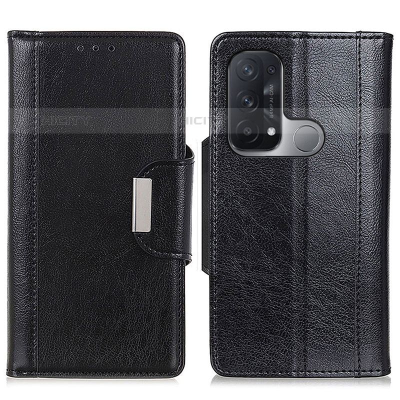 Custodia Portafoglio In Pelle Cover con Supporto M01L per Oppo Reno5 A Nero