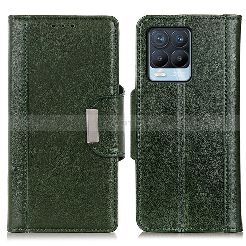 Custodia Portafoglio In Pelle Cover con Supporto M01L per Realme 8 4G Verde