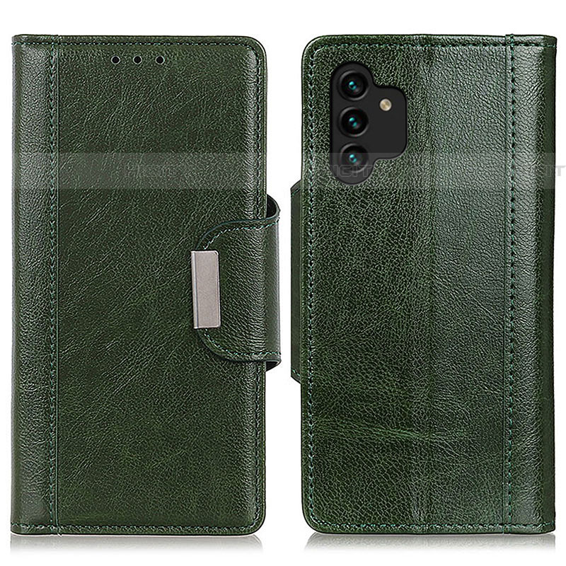 Custodia Portafoglio In Pelle Cover con Supporto M01L per Samsung Galaxy A04s Verde