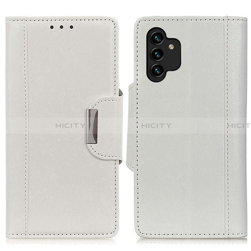 Custodia Portafoglio In Pelle Cover con Supporto M01L per Samsung Galaxy A13 4G Bianco