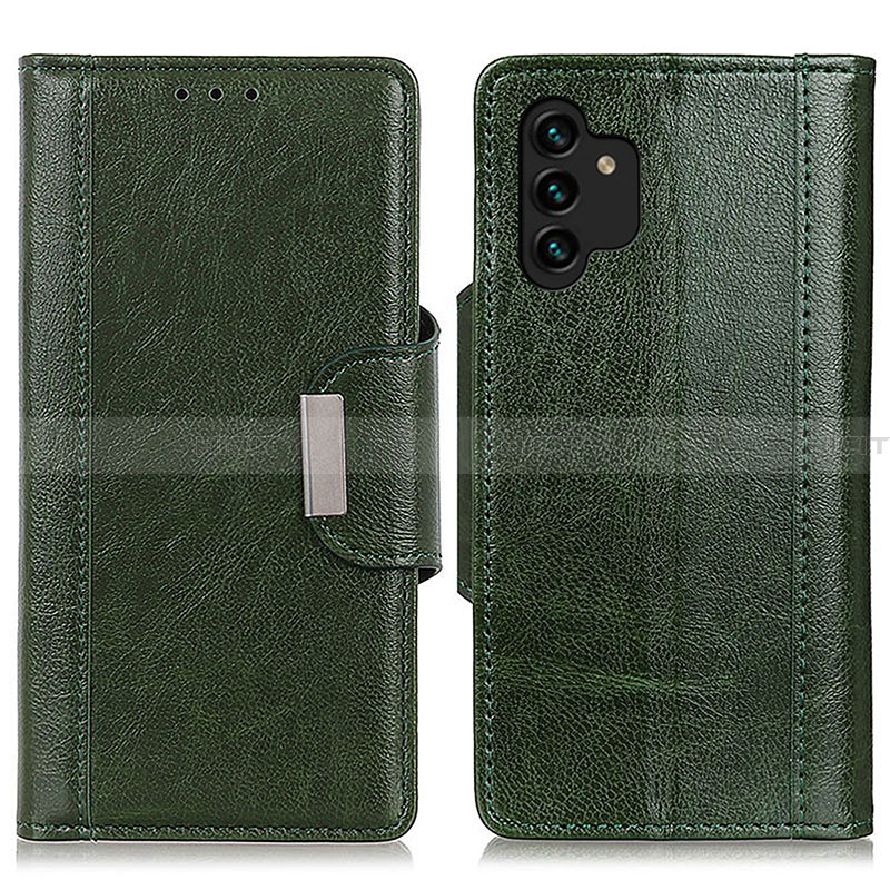 Custodia Portafoglio In Pelle Cover con Supporto M01L per Samsung Galaxy A13 4G Verde