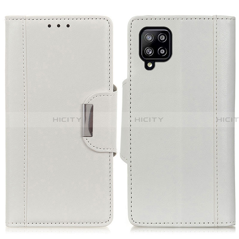 Custodia Portafoglio In Pelle Cover con Supporto M01L per Samsung Galaxy A22 4G Bianco