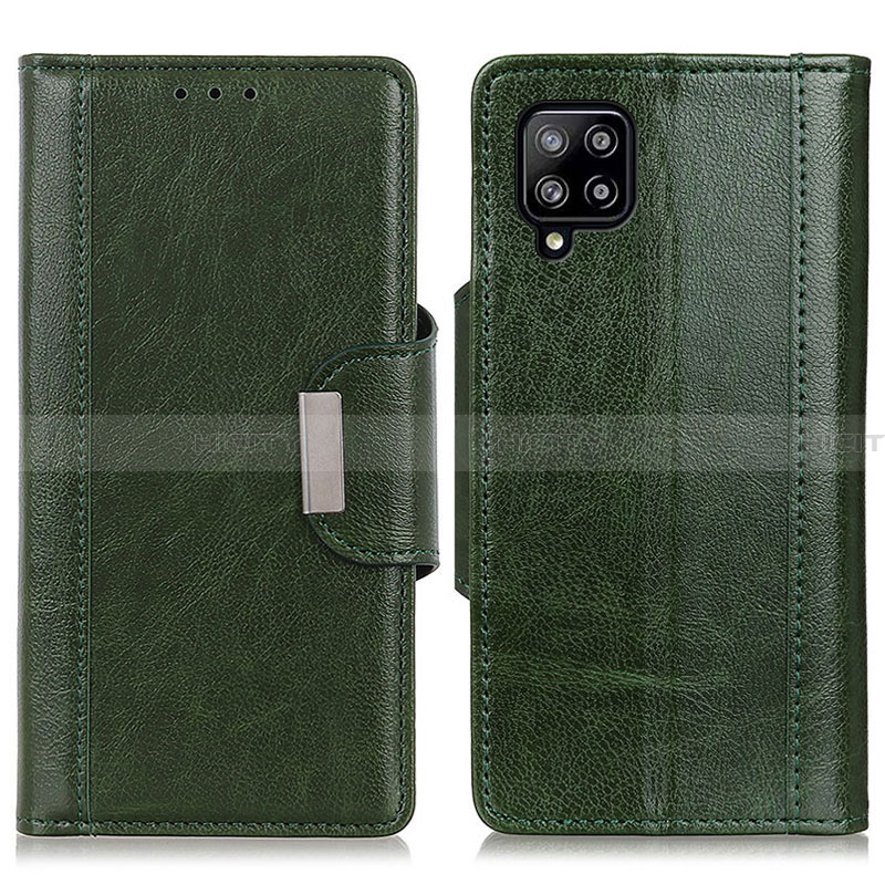 Custodia Portafoglio In Pelle Cover con Supporto M01L per Samsung Galaxy A22 4G Verde