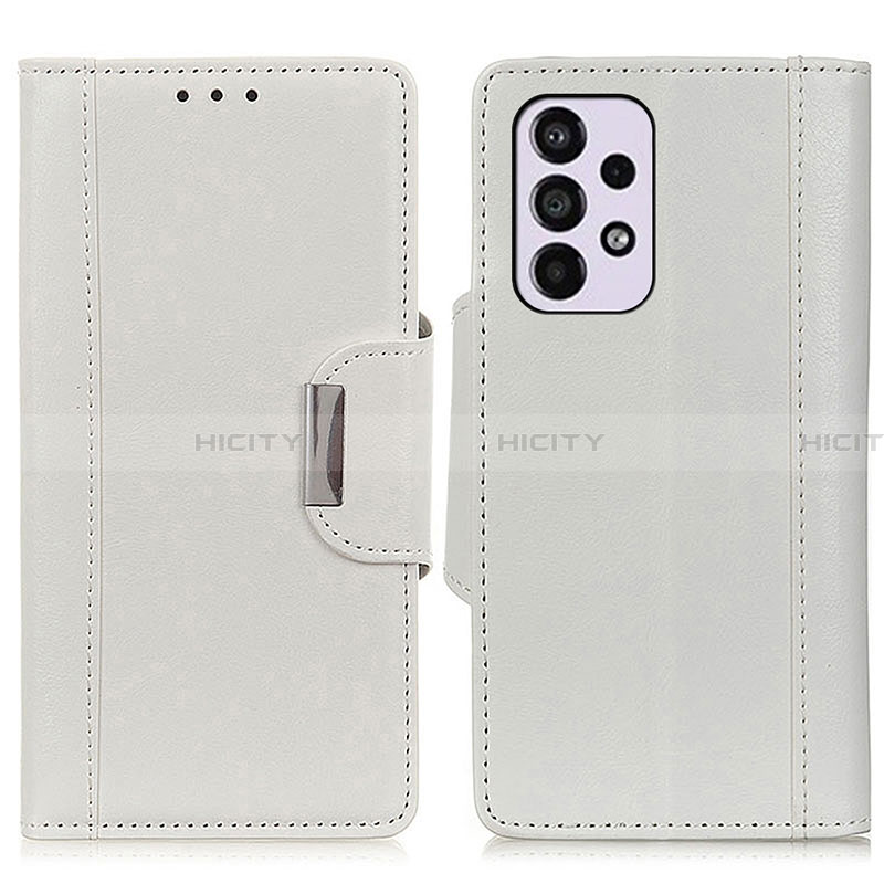 Custodia Portafoglio In Pelle Cover con Supporto M01L per Samsung Galaxy A33 5G Bianco