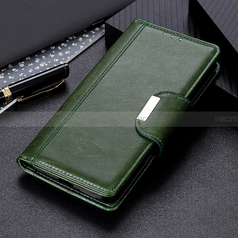 Custodia Portafoglio In Pelle Cover con Supporto M01L per Samsung Galaxy F02S SM-E025F Verde