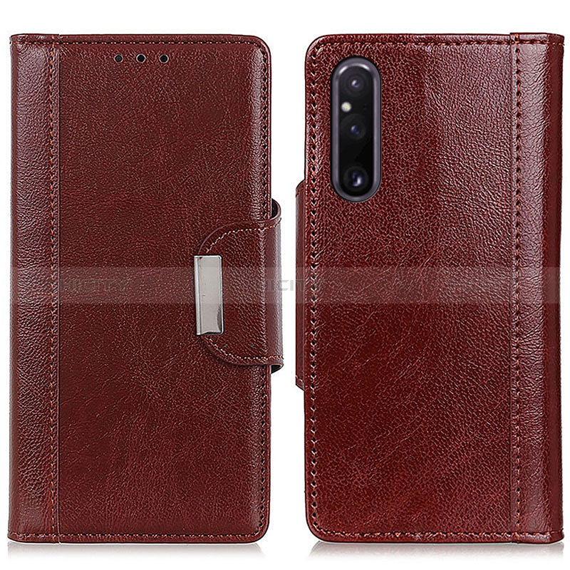 Custodia Portafoglio In Pelle Cover con Supporto M01L per Sony Xperia 1 V