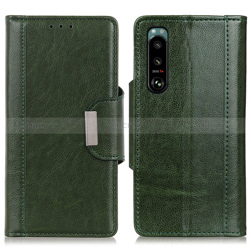 Custodia Portafoglio In Pelle Cover con Supporto M01L per Sony Xperia 5 III