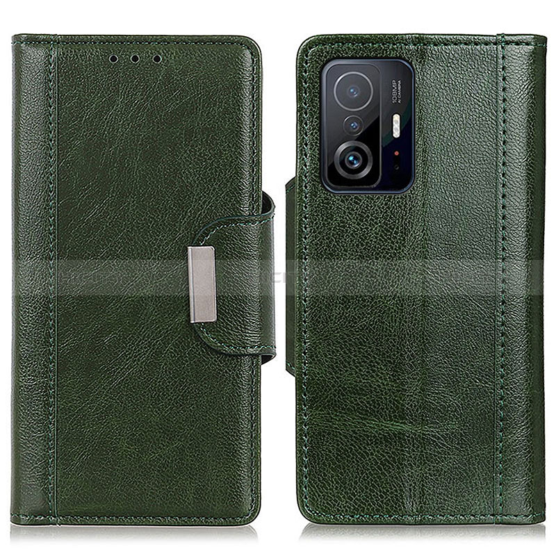 Custodia Portafoglio In Pelle Cover con Supporto M01L per Xiaomi Mi 11T 5G Verde