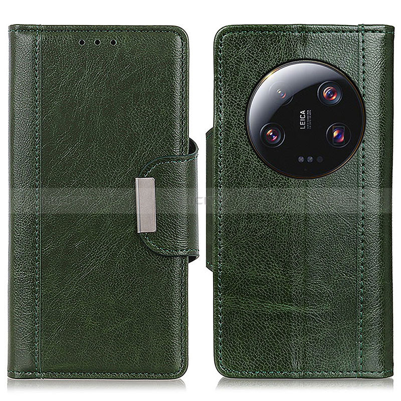 Custodia Portafoglio In Pelle Cover con Supporto M01L per Xiaomi Mi 13 Ultra 5G Verde