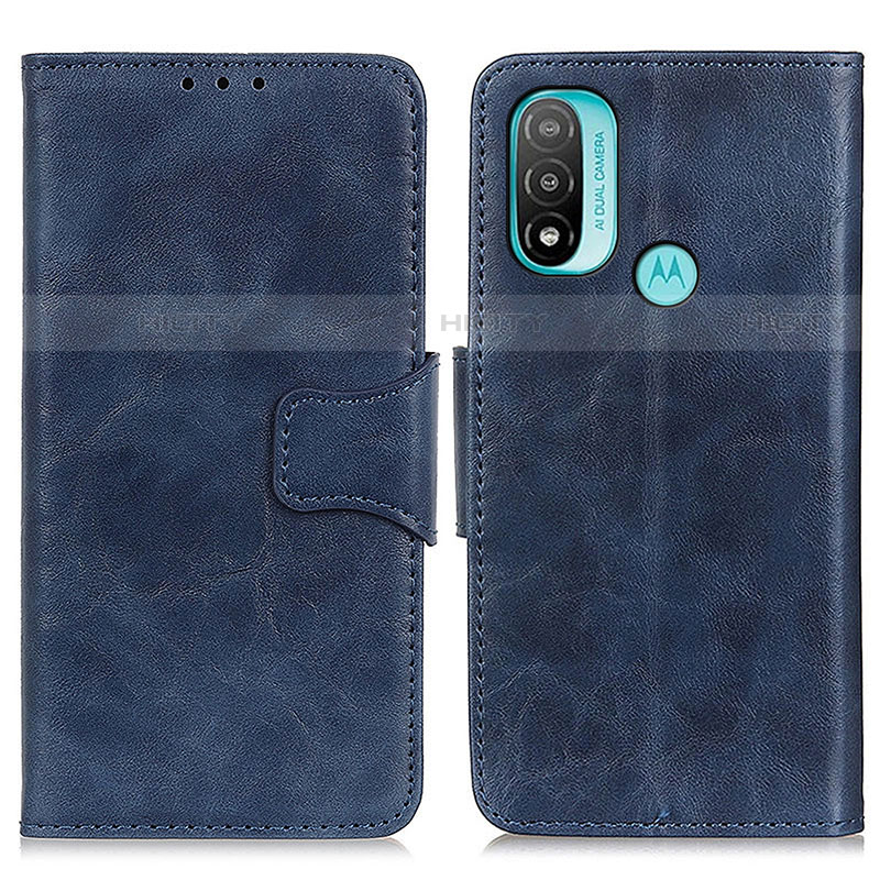 Custodia Portafoglio In Pelle Cover con Supporto M02L per Motorola Moto E40 Blu