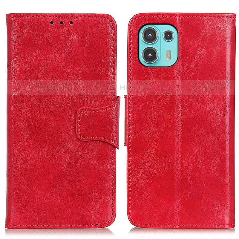 Custodia Portafoglio In Pelle Cover con Supporto M02L per Motorola Moto Edge 20 Lite 5G Rosso