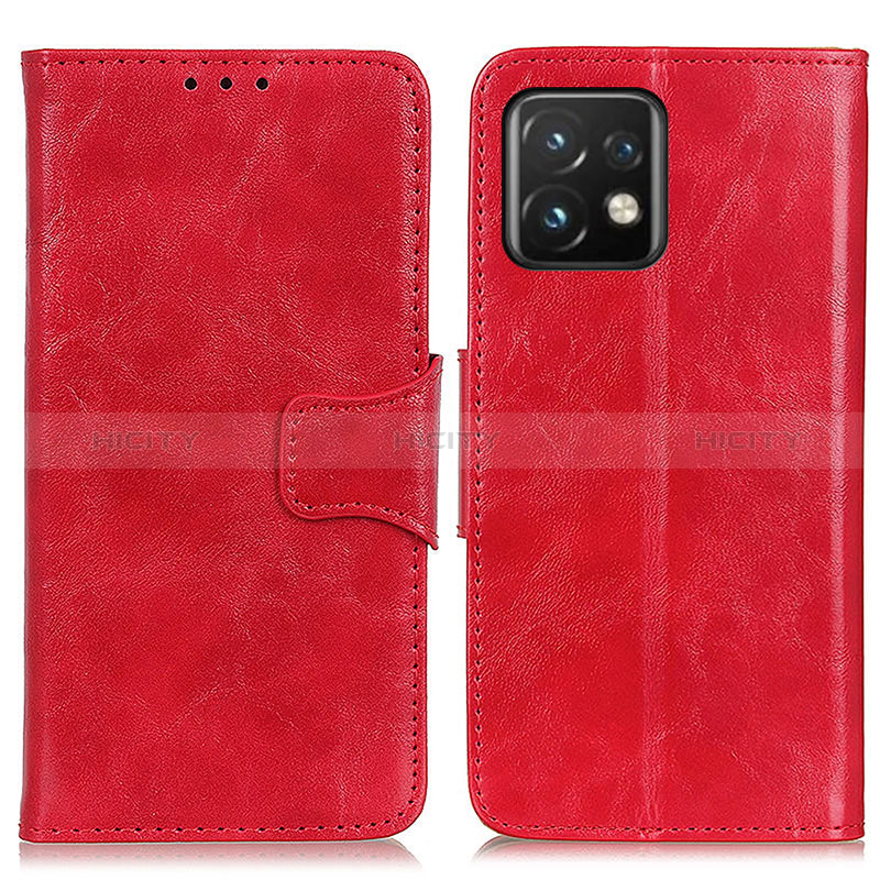 Custodia Portafoglio In Pelle Cover con Supporto M02L per Motorola Moto Edge 40 Pro 5G Rosso