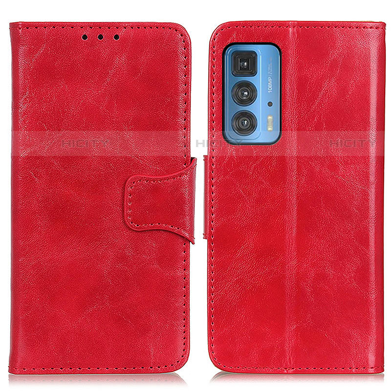 Custodia Portafoglio In Pelle Cover con Supporto M02L per Motorola Moto Edge S Pro 5G Rosso