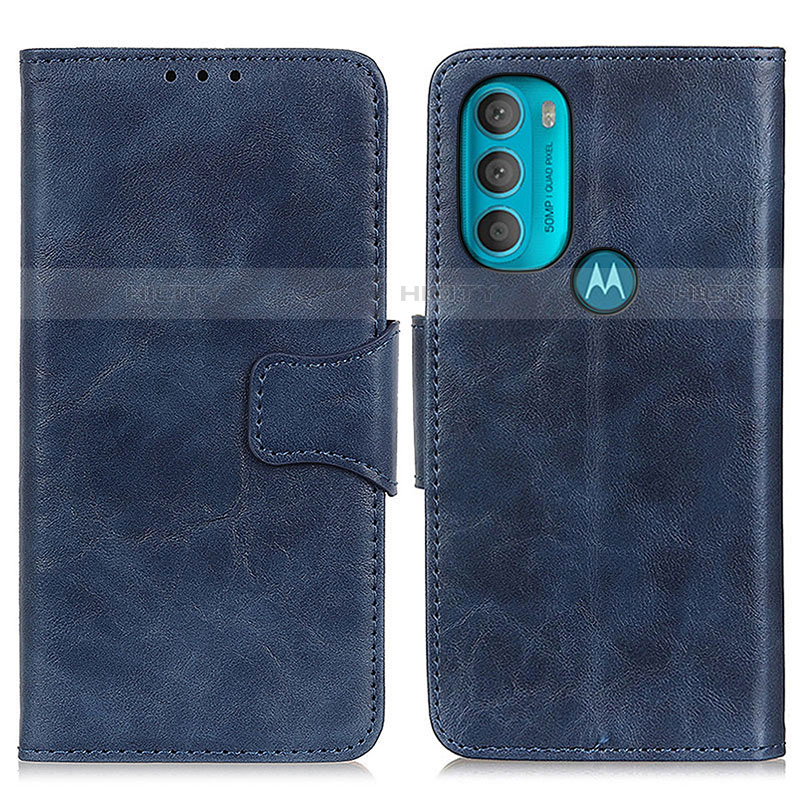 Custodia Portafoglio In Pelle Cover con Supporto M02L per Motorola Moto G71 5G Blu