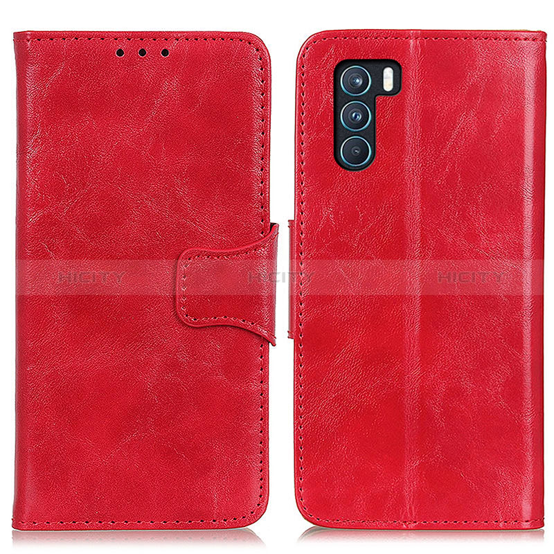 Custodia Portafoglio In Pelle Cover con Supporto M02L per Oppo K9 Pro 5G Rosso