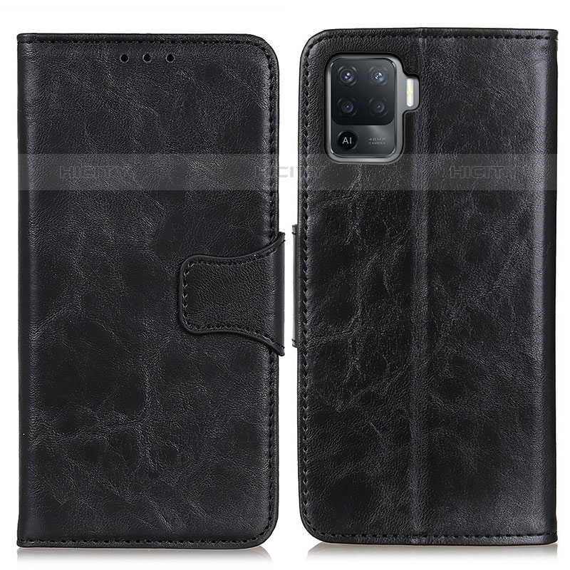 Custodia Portafoglio In Pelle Cover con Supporto M02L per Oppo Reno5 F Nero