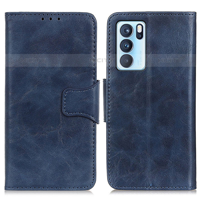 Custodia Portafoglio In Pelle Cover con Supporto M02L per Oppo Reno6 Pro 5G India