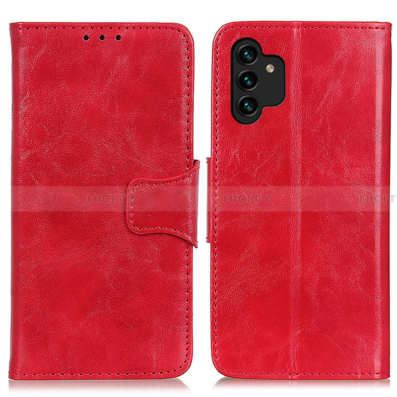 Custodia Portafoglio In Pelle Cover con Supporto M02L per Samsung Galaxy A13 4G Rosso